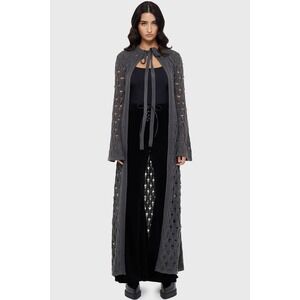 Killstar nymeria gray knit cardigan duster
